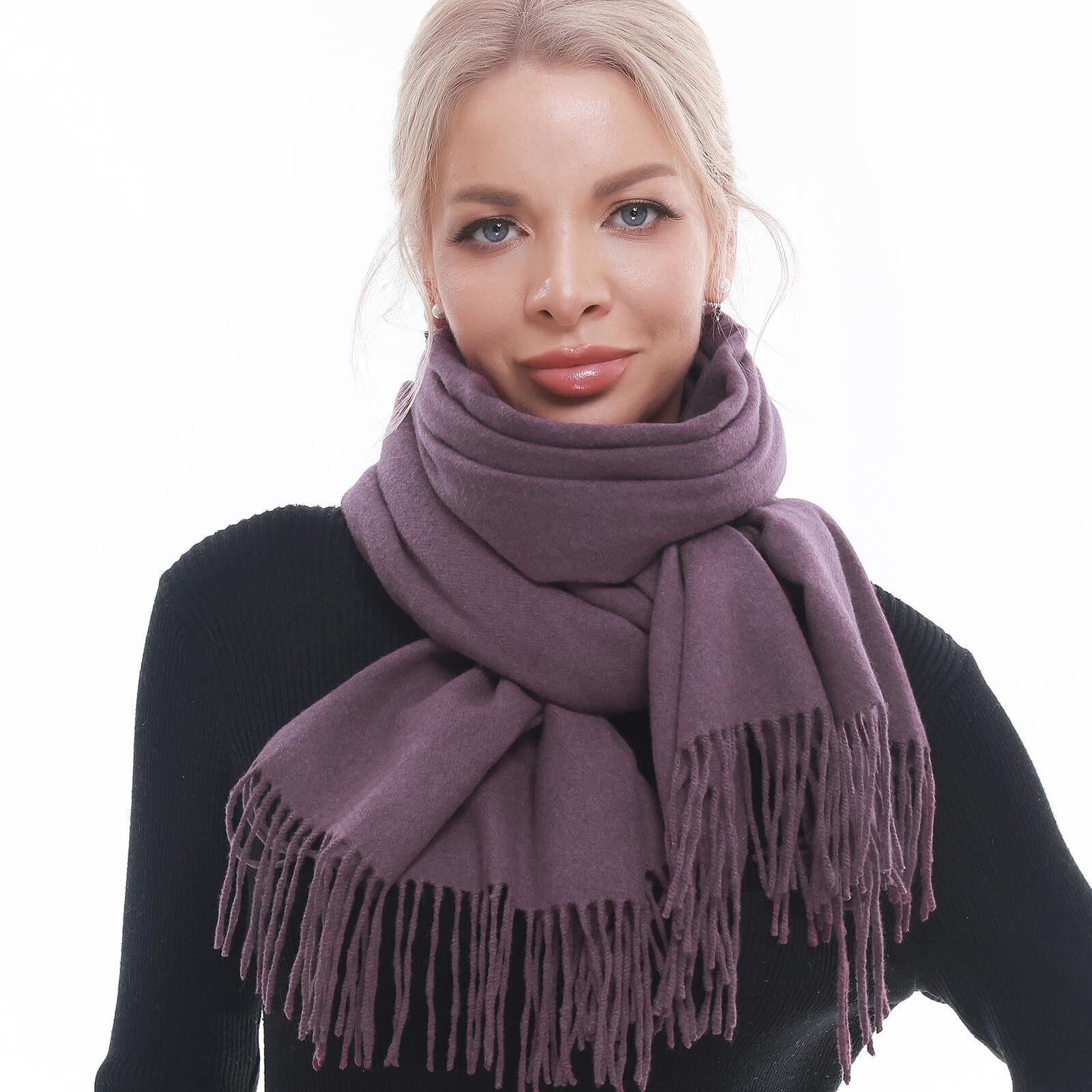 4413 Scarf For Woman Winter Warm Scarves Pashmina Shawls And Wraps